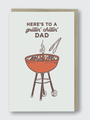Grillin' Chillin' Dad Card
