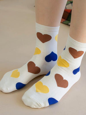 Vintage Heart Socks