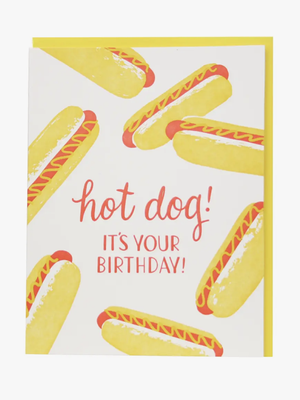 Hot Dog Birthday Card