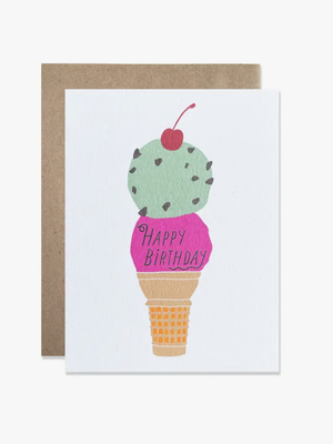 Happy Birthday Ice Cream Card