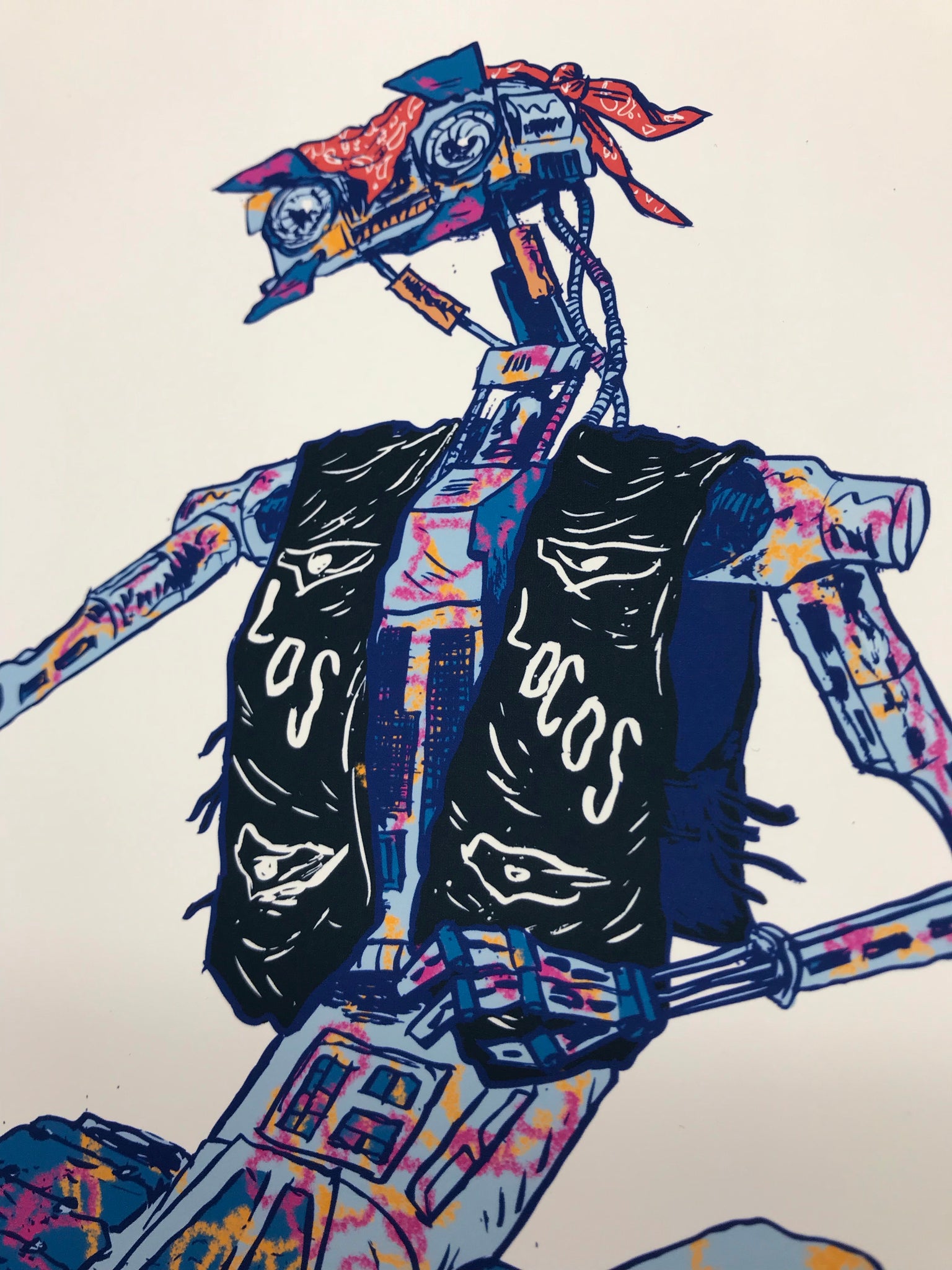 Johnny-5 8x8in Giclee Print by Ryan LaMunyon