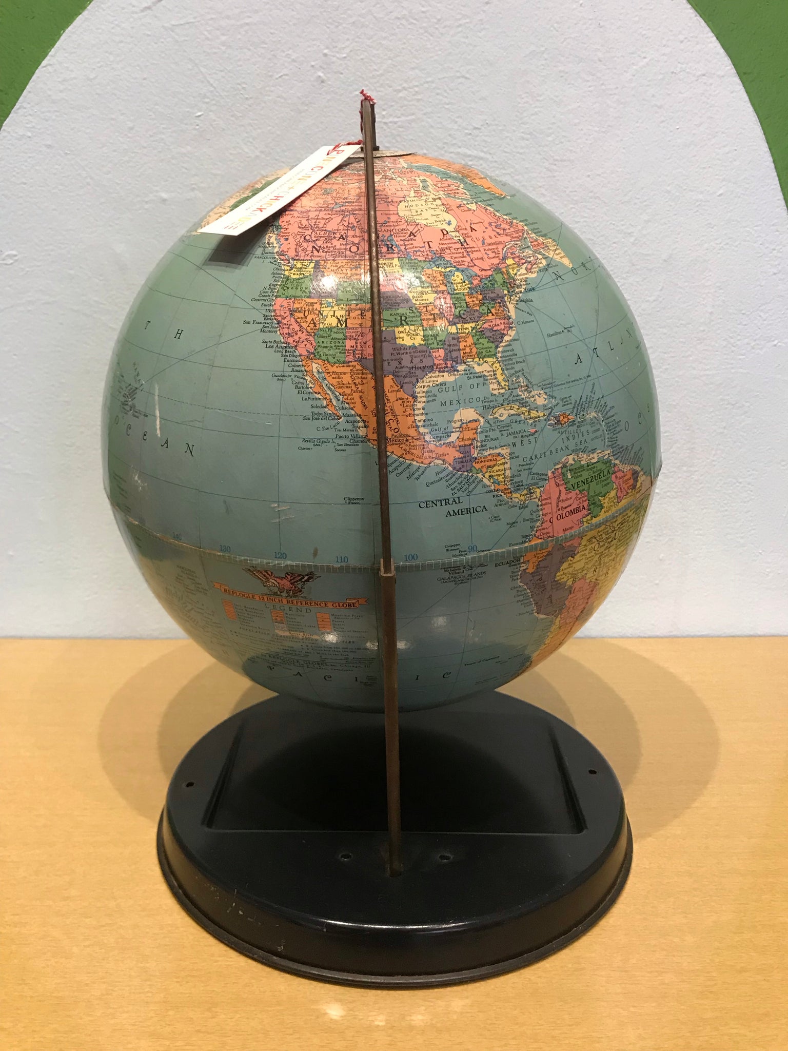 Globe with Metal Base