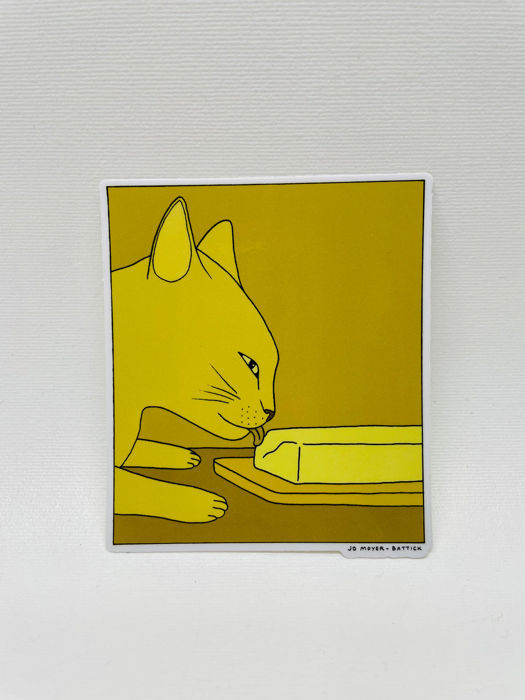 Butter Cat Jo Moyer-Battick Sticker