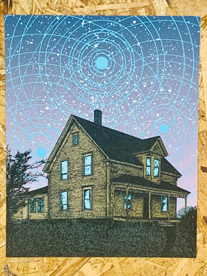 House and Sky 8x10in Giclee Print by Kris Johnsen