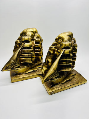 Ship in Clouds Bookends