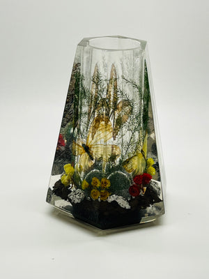 Lucite Flower Vase