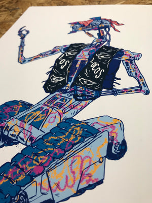 Johnny-5 8x8in Giclee Print by Ryan LaMunyon