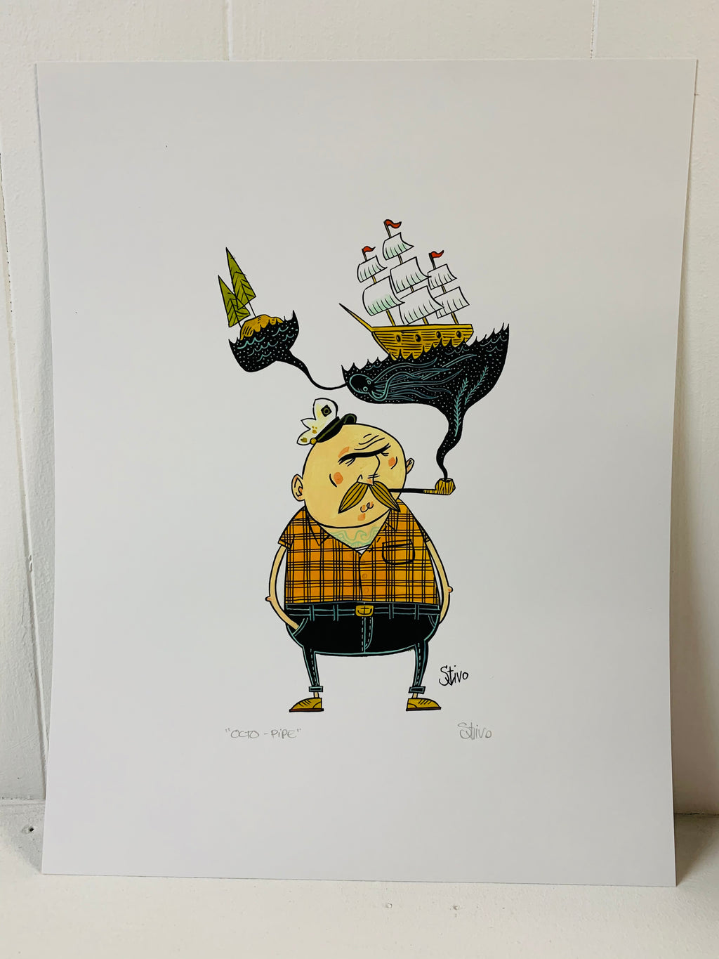 Octo-Pipe Print by Stivo