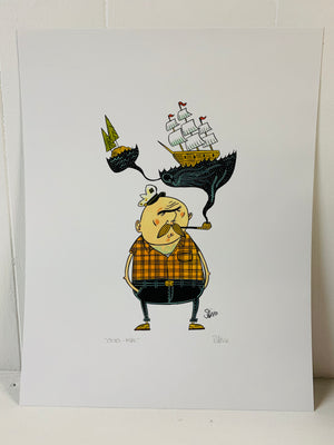 Octo-Pipe Print by Stivo