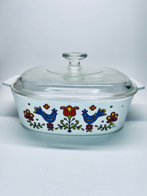 Vintage Country Festival Cornflower Corningware