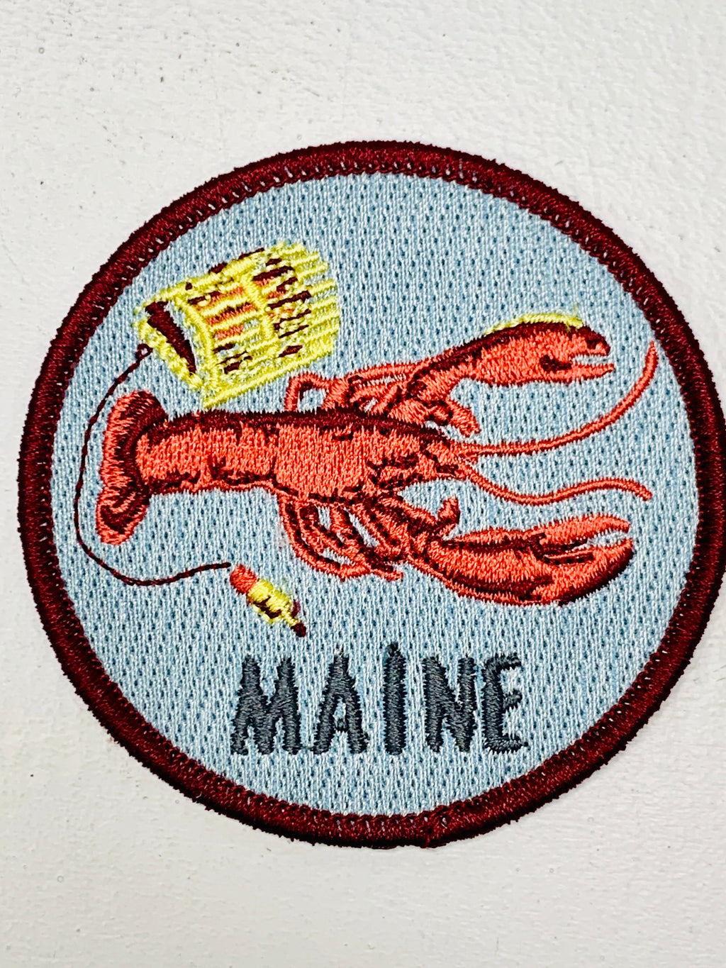 Maine Lobster Embroidered Patch