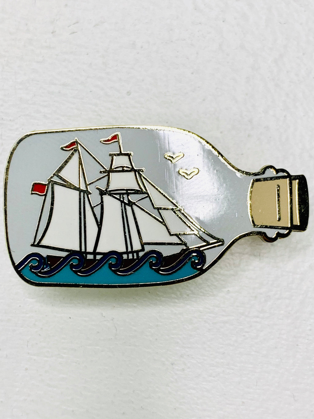 Ship in a Bottle Enamel Pin