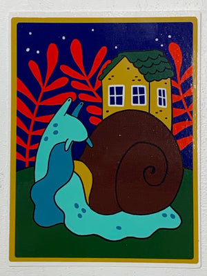 Snail Home Sticker