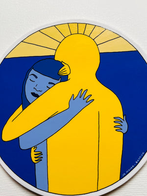 “Sun Hug” Jo Moyer-Battick Sticker