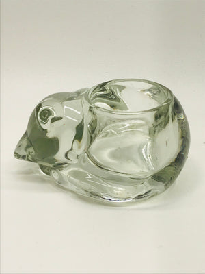 Crystal Cat Candle Holder