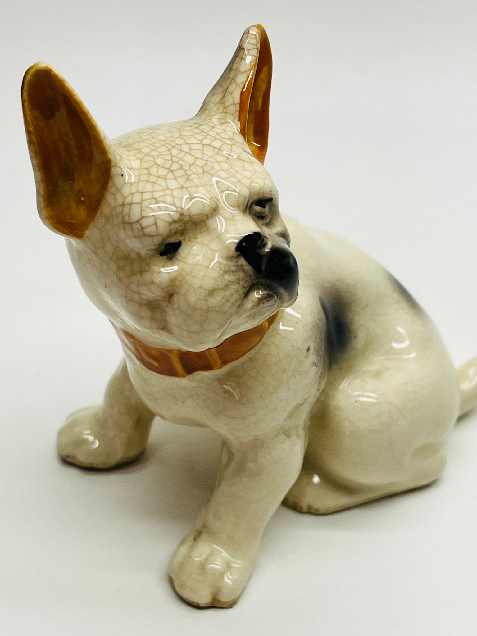 Dog ceramic figure