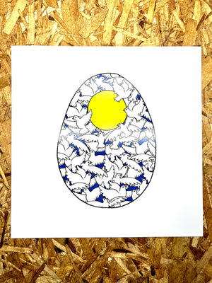 Dove Egg 12x12in Giclee Print