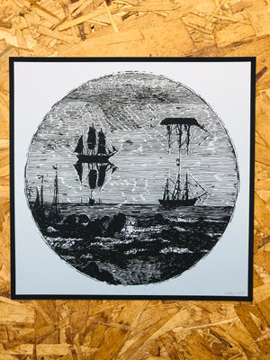 Ship Mirage 8x8in Giclee Print