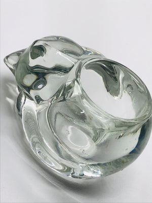Crystal Cat Candle Holder