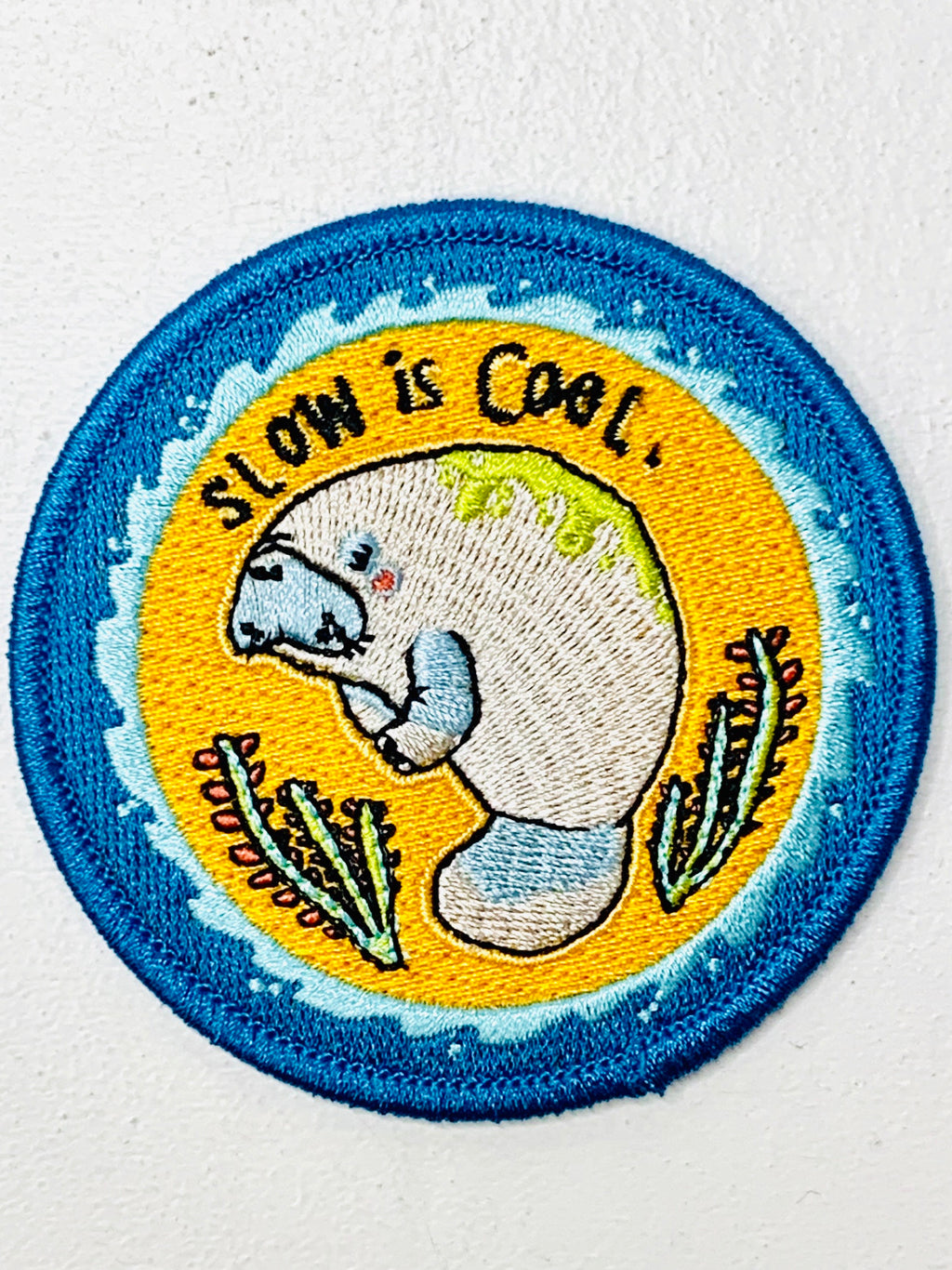 Slow Is Cool Embroidered Patch