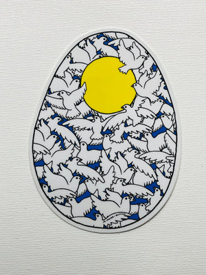 Dove Egg Sticker