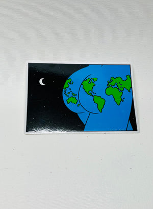 Earth Butt Jo Moyer-Battick Sticker