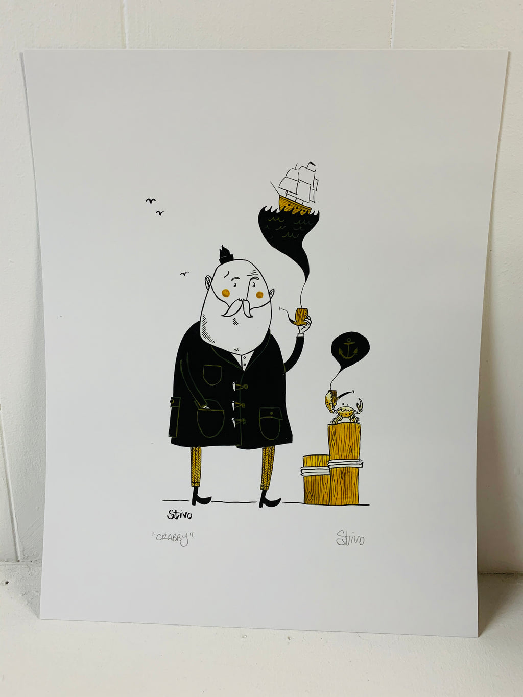Crabby Print by Stivo