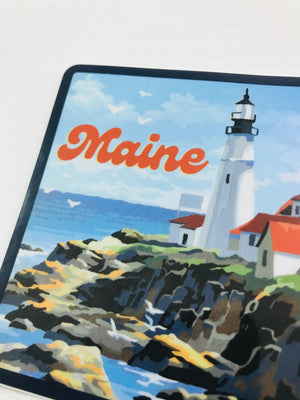 Maine Lighthouse Sticker