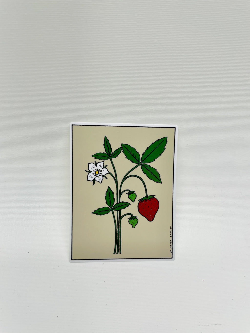 “Strawberry Sticker” Jo Moyer-Battick Sticker