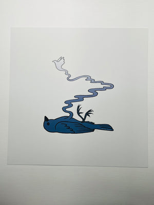Blue Bird Jo Moyer-Battick Giclee Print