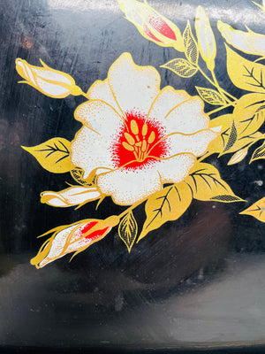 Vintage Toyo Floral Tray