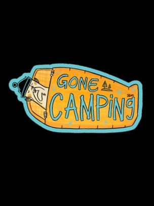 Gone Camping Sticker