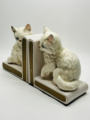White Cat Book Ends