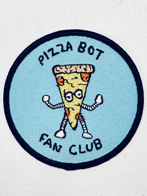 Pizza Bot Embroidered Patch