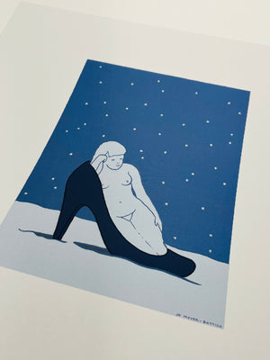 Snow Shoe Jo Moyer-Battick Giclee Print