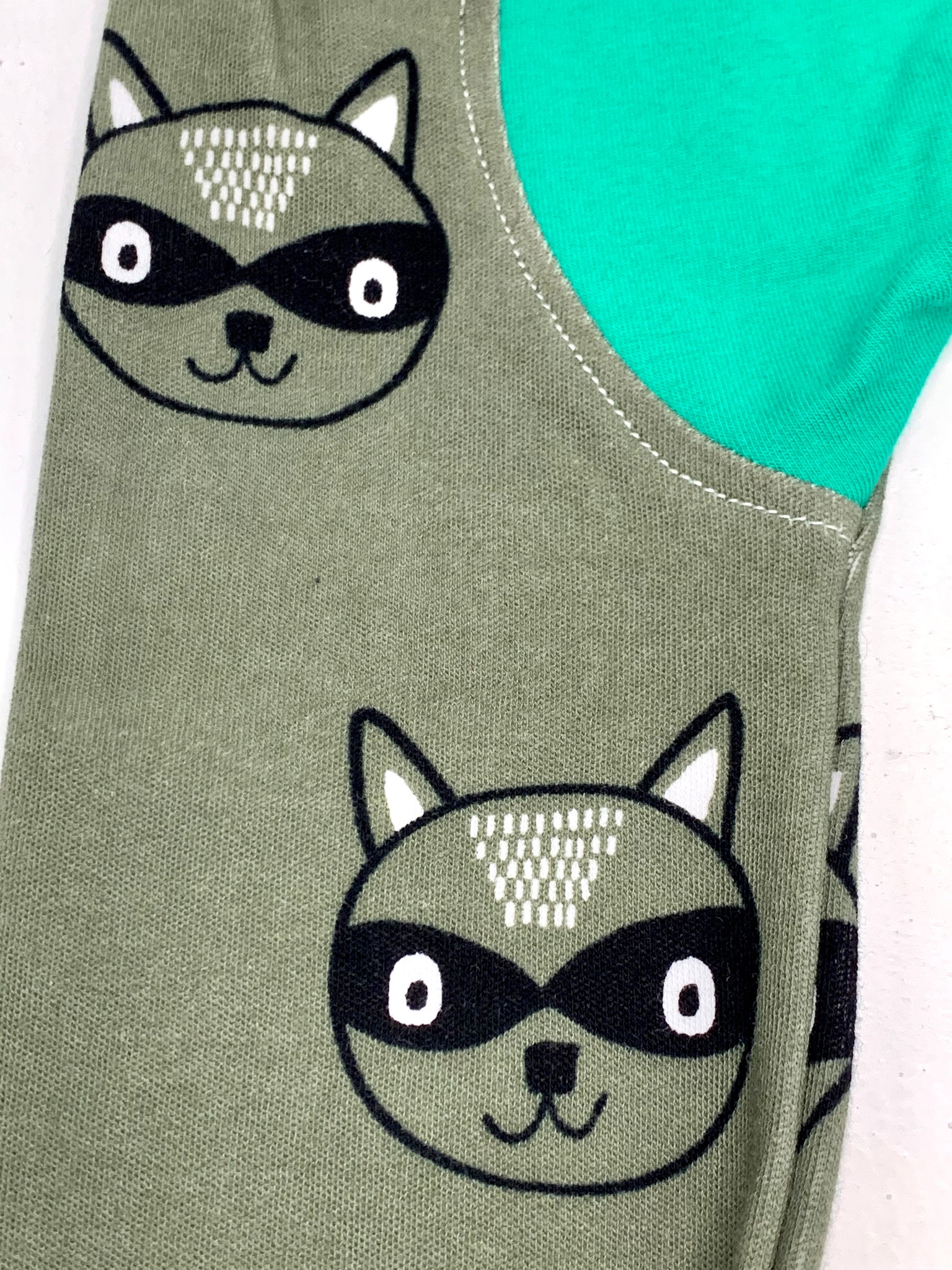Mama Hen Grow with Me Pants (raccoon)