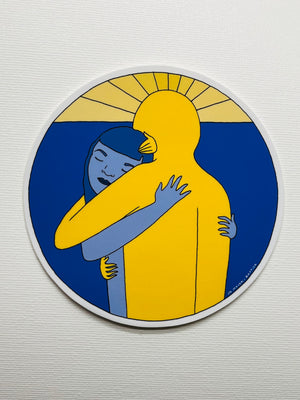 “Sun Hug” Jo Moyer-Battick Sticker