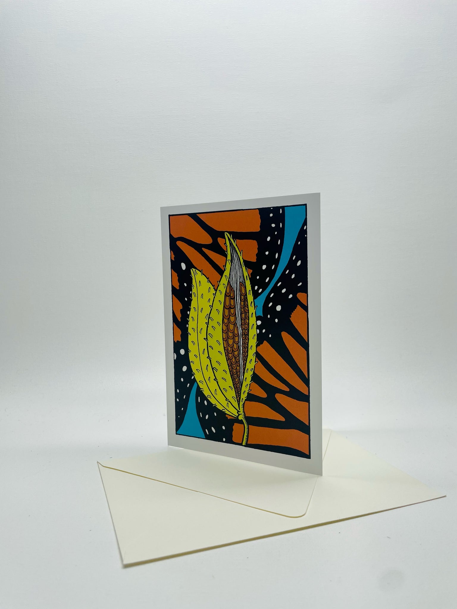 Jo Moyer-Battick Milkweed Card