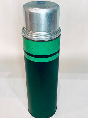 Old School Green Thermos