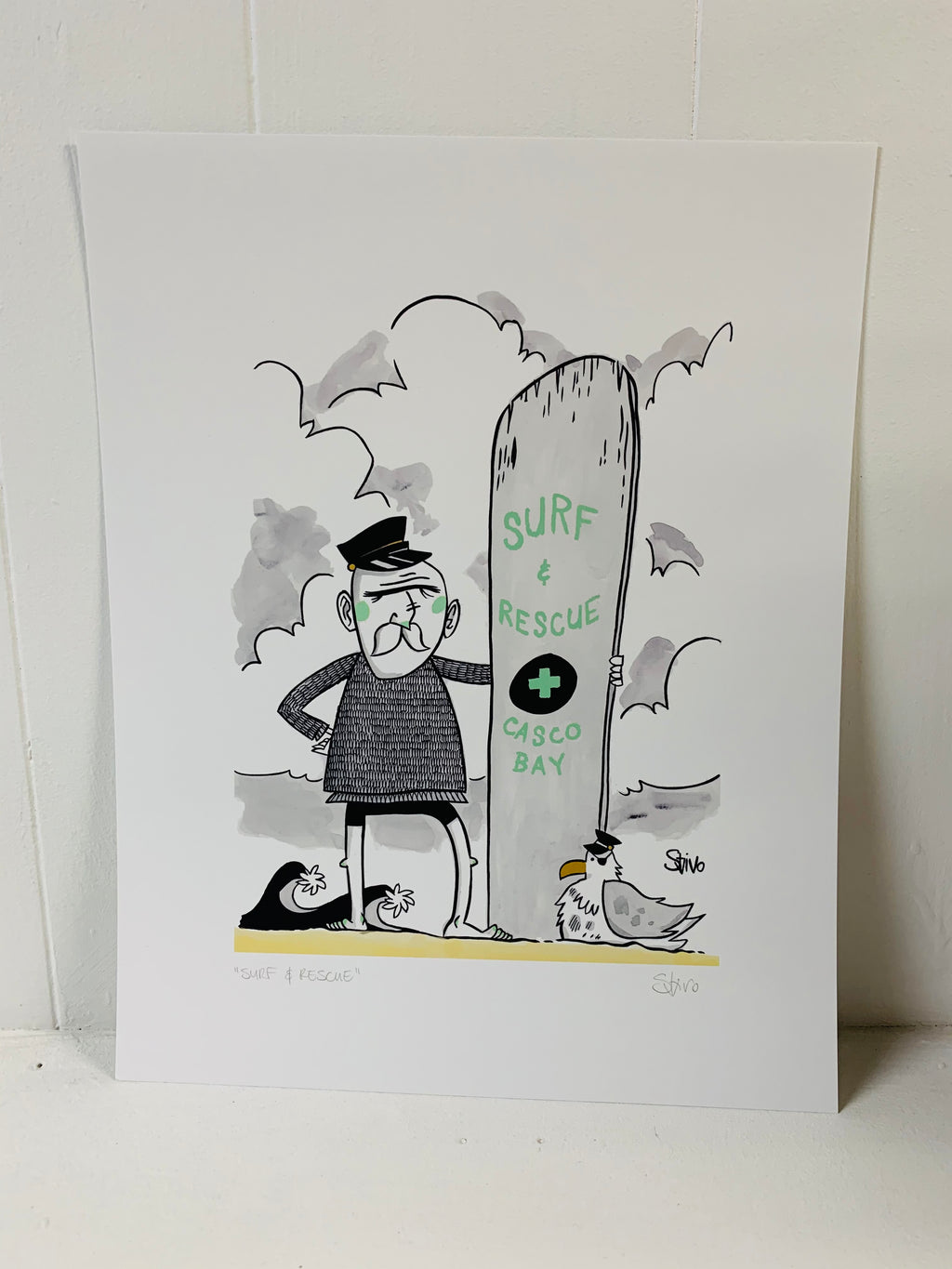 Surf & Rescue Print by Stivo