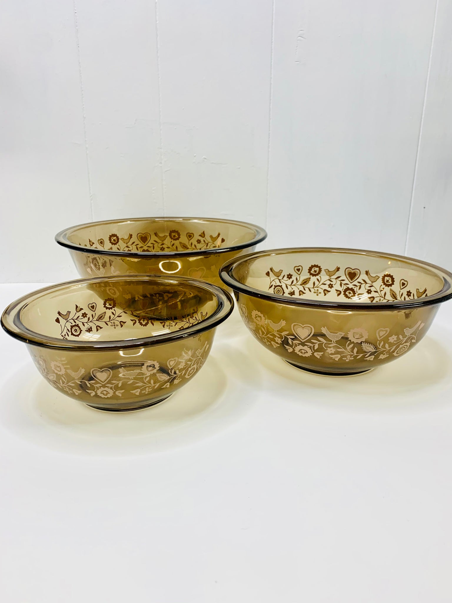 Glass Pyrex Nesting Bowl Set