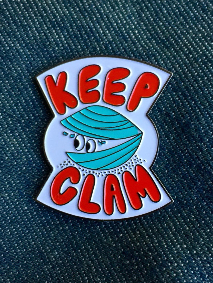 Keep Clam Enamel Pin