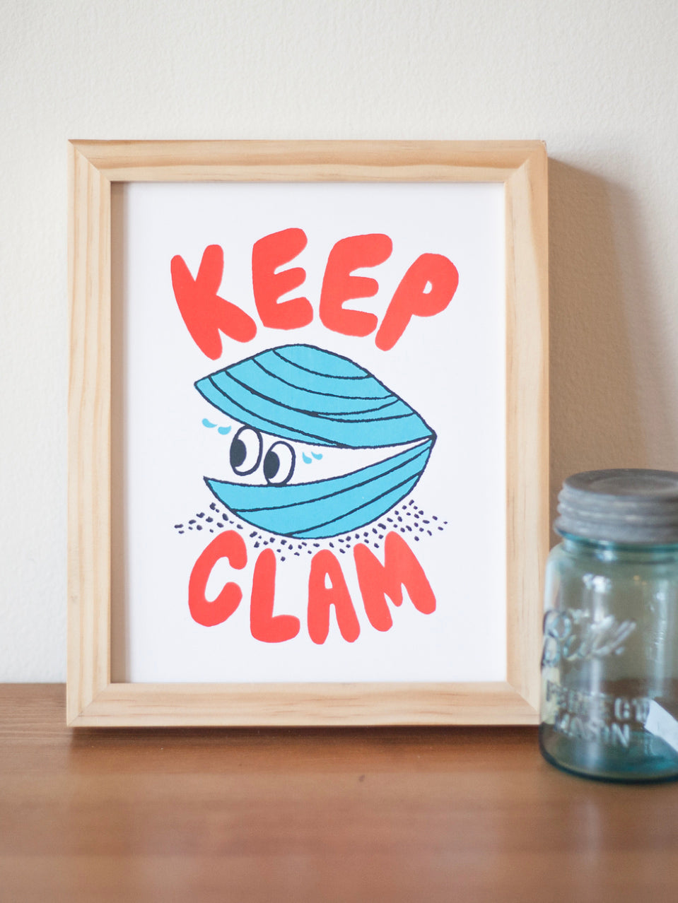 Keep Clam Print