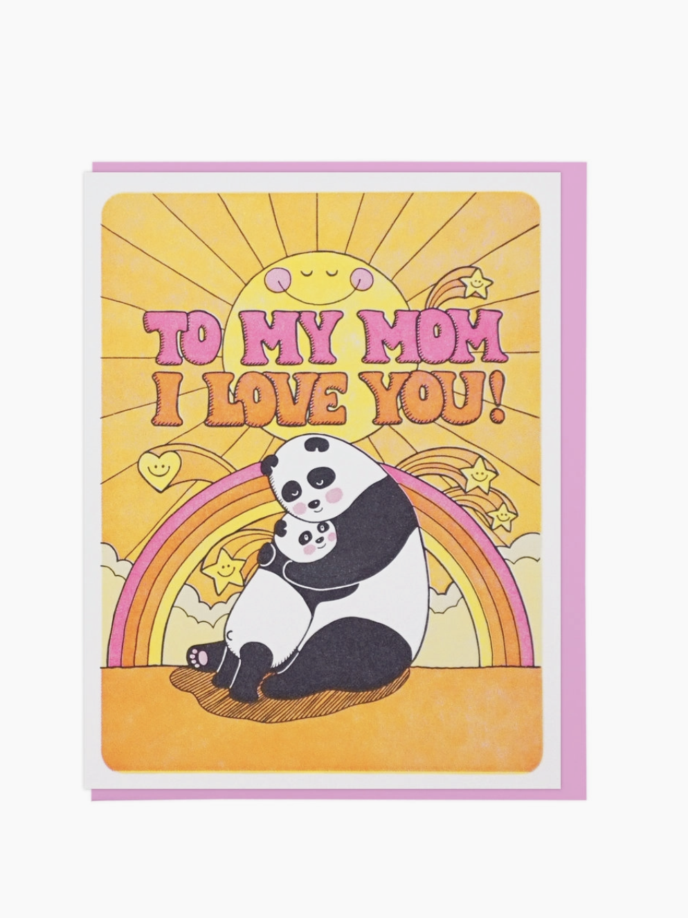 Love You Mom Panda Card