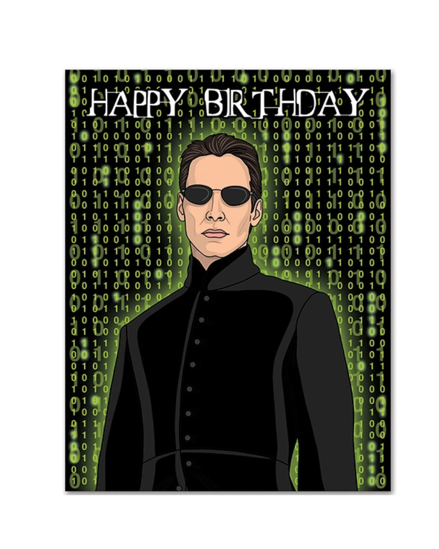 Matrix Birthday Card
