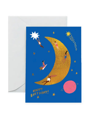 Moonlanding Birthday Card