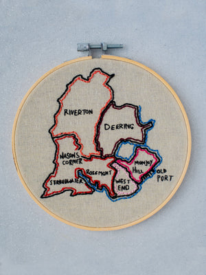 Portland Neighborhoods Embroidery Kit