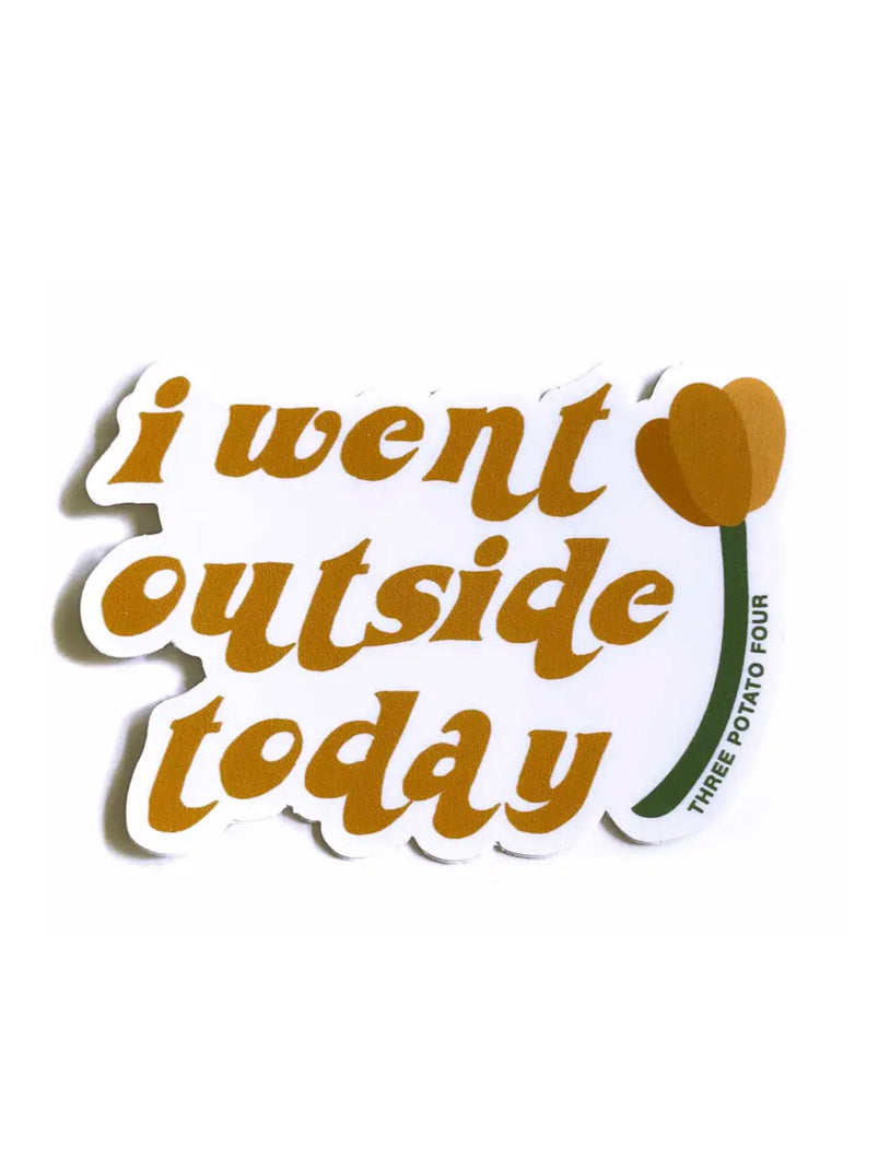 I Went Outside Today Sticker