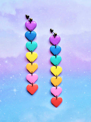 Pastel Rainbow Duster Earrings