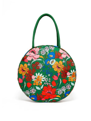 Emerald Super Bloom Picnic Cooler Bag